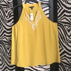 🌟SOLD🌟 🆕 Banana Republic Embroidered Halter neck Blouse